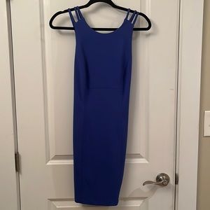 Blue body on dress, Size 8